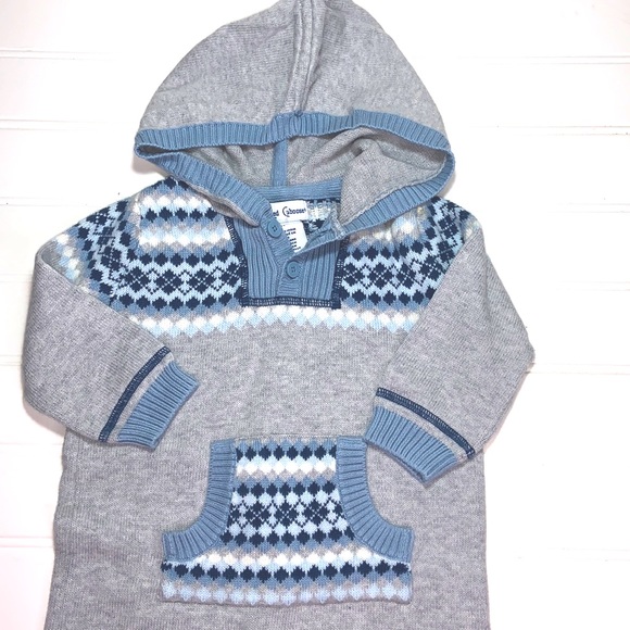 Little Red Caboose Fair Isle Sweater Outfit 6-9 - Picture 1 of 13